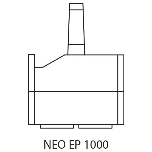 Zeichnung der Aufspannplatte  Neo EP 1000