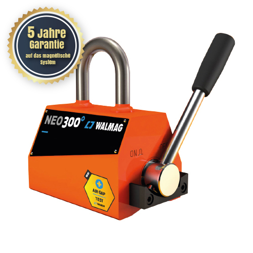 Permanent-Lasthebemagnet Neo auch für Rundmaterial geeignet
